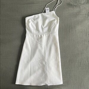 Abercrombie & Fitch White One-Shoulder Dress